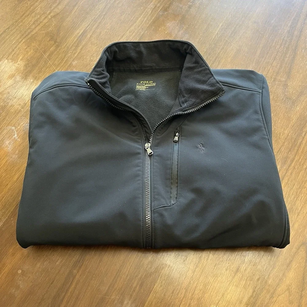 Polo Ralph Lauren Men's L Barrier Water-Repellent Softshell Jacket Performance